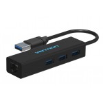 Bộ chuyển đổi USB 3.0 to Lan + 3 Port USB 3.0 Vention VAS-J42-N